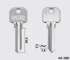AZ9 Silca заготовка ключа англійський профіль