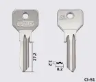 CS119R Silca заготовка ключа англійський профіль