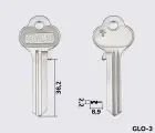 GL8 Silca заготовка ключа англійський профіль