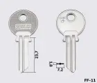 FF17 Silca заготовка ключа английский профиль