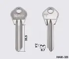 HAK1 Silca заготовка ключа англійський профіль