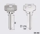 DX3 Silca заготовка ключа англійський профіль