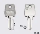 FRT4R Silca заготовка ключа английский профиль