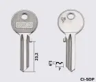 CS7 Silca заготовка ключа англійський профіль