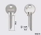 KAZ2R Silca заготовка ключа англійський профіль