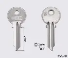 CVL3R Silca заготовка ключа англійський профіль