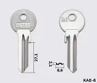 KLE5RX Silca заготовка ключа англійський профіль