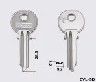 CVL3 Silca заготовка ключа англійський профіль