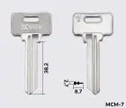 MC8 Silca заготовка ключа англійський профіль