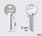 FB22R Silca заготовка ключа англійський профіль