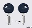 VAC102GP (метал) Silca заготовка ключа англійський профіль