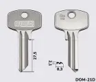 DM119 Silca заготовка ключа англійський профіль