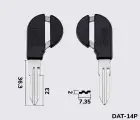 DAT15DP Silca заготовка автомобільного ключа
