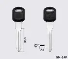 GM39EP Silca заготовка автомобільного ключа