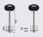 5MT21BP Silca заготовка ключа бородкова