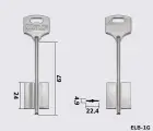 5EB1 Silca (Ельбор-12) заготовка ключа бородкова