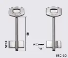 5SCM2 Silca заготовка ключа бородкова