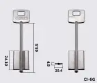 5CS2 Silca заготовка ключа бородкова