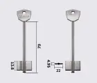 5ACM3 Silca (САМ-4) заготовка ключа бородкова
