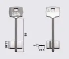 5CB3 Silca заготовка ключа бородкова