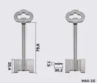 5MXM2 Silca (МАКС-1) заготовка ключа бородкова