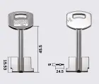 5VT1 Silca заготовка ключа бородкова