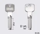 CS62 Silca заготовка лункового ключа