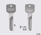 CS141 Silca заготовка лункового ключа