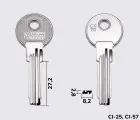 CS70 Silca заготовка лункового ключа