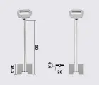 5DVN8 Silca (ДВ-11) заготовка ключа бородкова