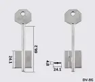 5DVN17 Silca (Клас-3) заготовка ключа бородкова