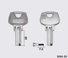 DM128 Silca заготовка лункового ключа