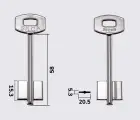 5SCM6 Silca заготовка ключа бородкова
