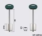 MTNCBP (зелений - 22) Silca заготовка ключа бородкова