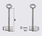 8310TA Silca заготовка ключа бородкова