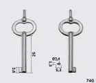 6750 Silca заготовка ключа бородковая