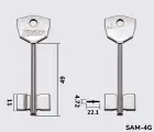 5SMA1 Silca (САМ-1) заготовка ключа бородковая