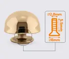 Ніжка для сумки 12мм 65-207