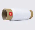 Нить вощёная прошивочная, полиэстер, 500 м, Текс №280 цв. белый, круглая нить