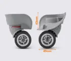 Колеса для чемодана ЧМК-7101 (2), р. большой, цв. серый