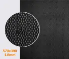 ГТО, GTO Italia (Китай) original, р. 570*380*1.8мм, цв. тем. серый - резина подметочная/профилактика листовая