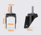 Металлический кронштейн 7.62*25мм