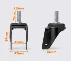 Металлический кронштейн 9.53*25мм