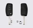 FORD  3 кнопки заготовка викидного ключа (корпус)