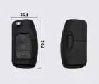 FORD  3 кнопки заготовка викидного ключа (корпус)