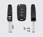 HYUNDAI I30-35 на 3 кнопки заготовка викидного ключа (корпус)