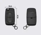 AUDI лезо HU66 на 2 кнопки заготовка викидного ключа (корпус)