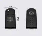 Заготовка MAZDA ORIGINAL викидний ключ 2 кнопки (корпус)
