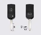 Заготовка MAZDA ORIGINAL викидний ключ 2 кнопки (корпус)