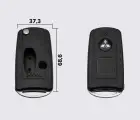 MITSUBISHI GRANDIS, LANCER викидний ключ 3 кнопки (корпус) заготовка ключа